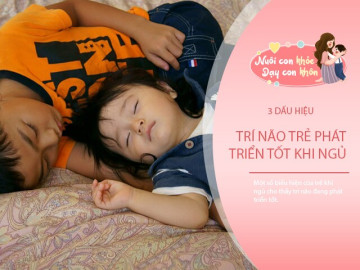 3 hành động khi ngủ giải mã chỉ số IQ mà trẻ đang có