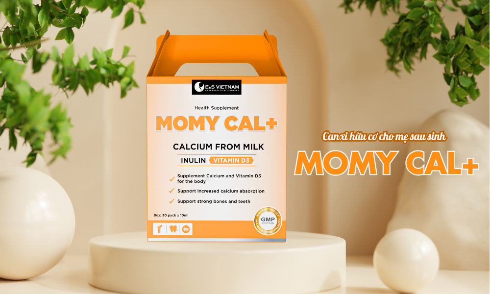 Canxi hữu cơ cho mẹ sau sinh Momy Cal+ - bí quyết để xương khỏe mạnh - 1