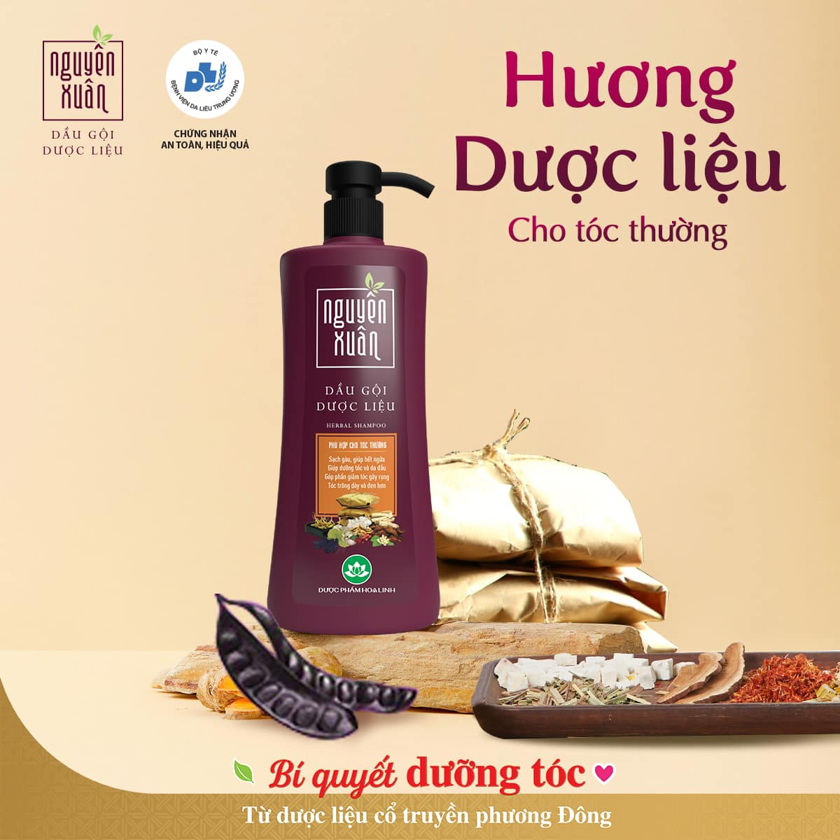 Dầu gội dược liệu Nguyên Xuân thường