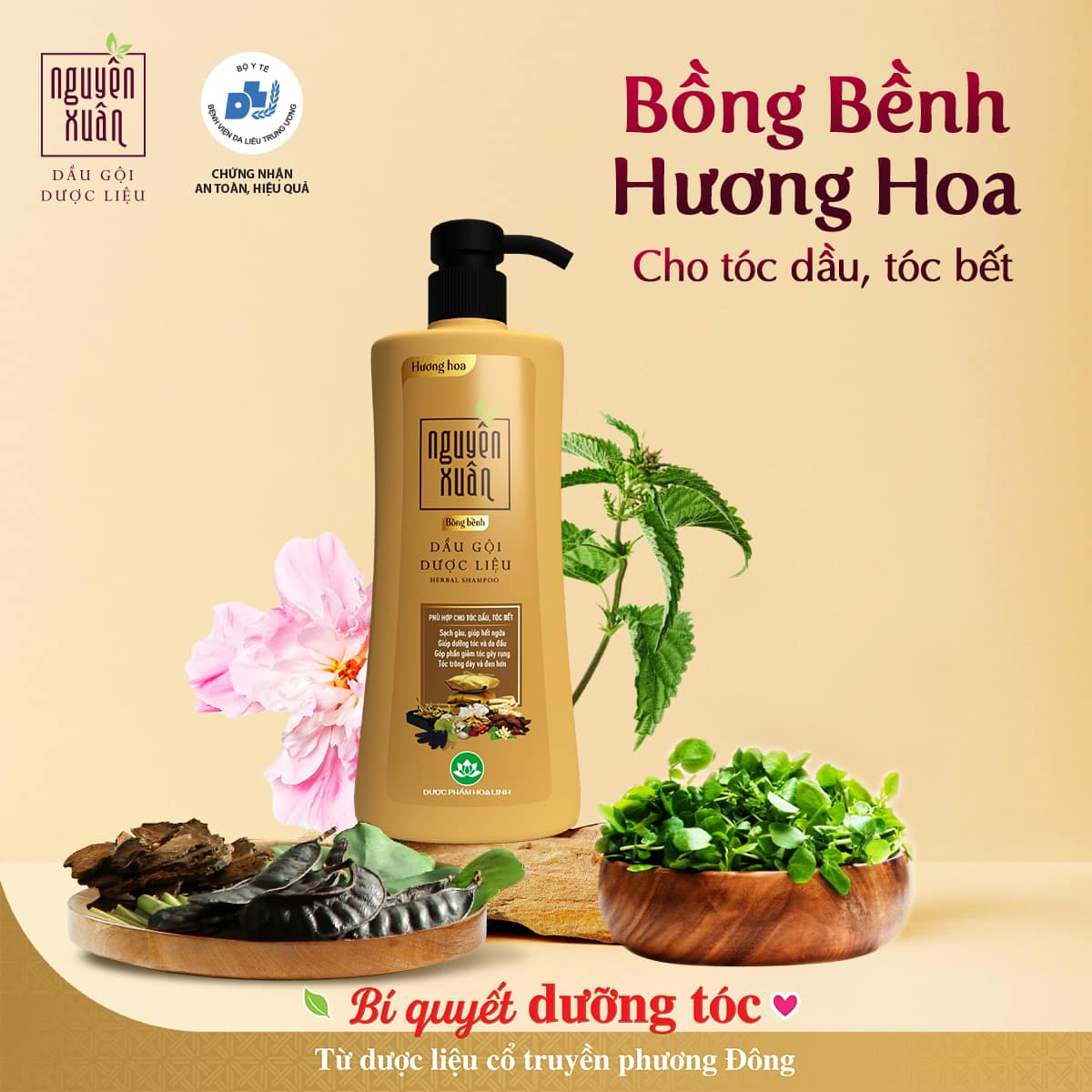 Dầu gội dược liệu Nguyên Xuân Bồng bềnh