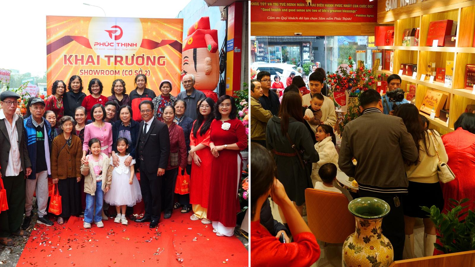 NSND Trần Nhượng cùng Sâm nấm Phúc Thịnh khai trương cơ sở tại số 7 Thái Thịnh, Đống Đa, Hà Nội.