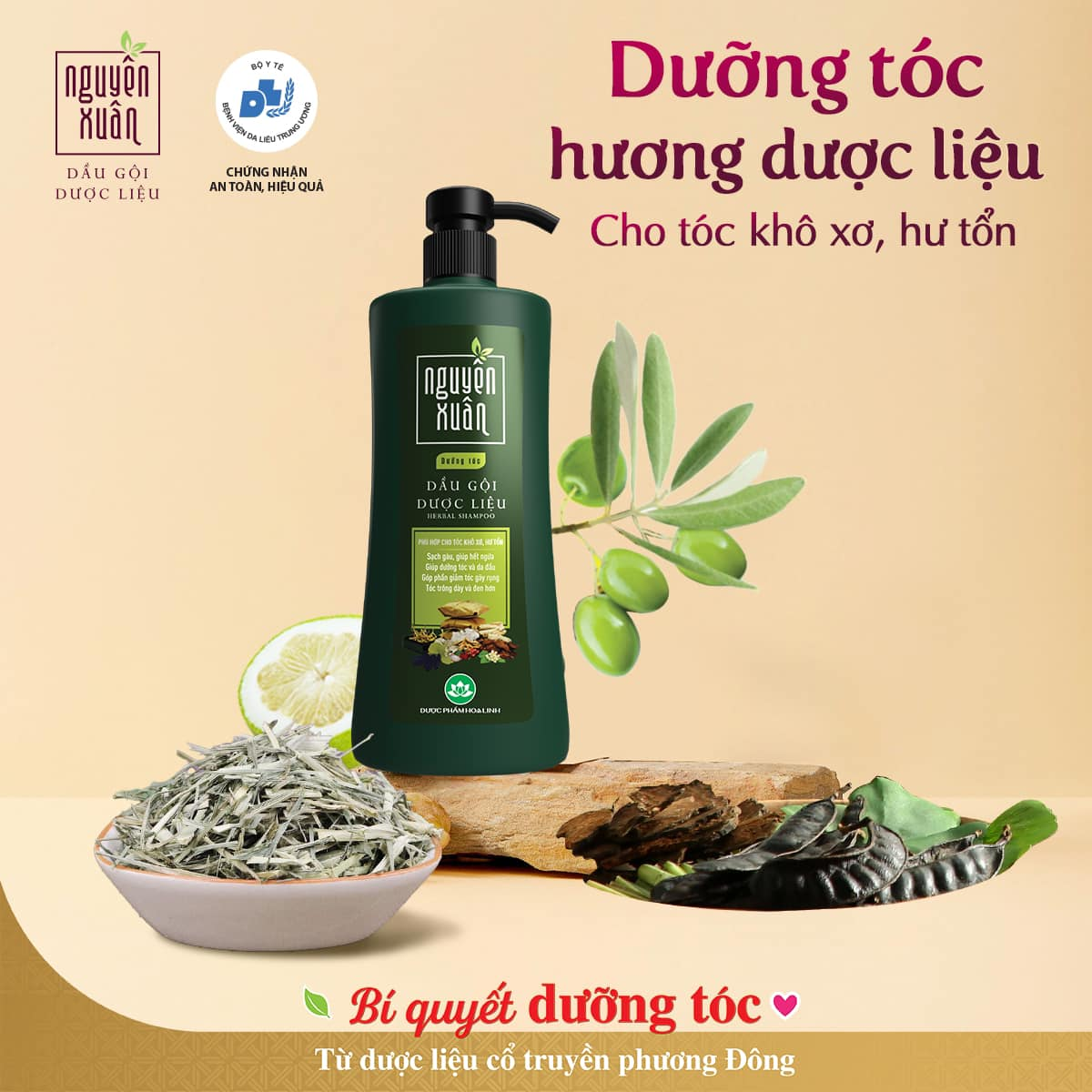 Dầu gội dược liệu Nguyên Xuân dưỡng tóc