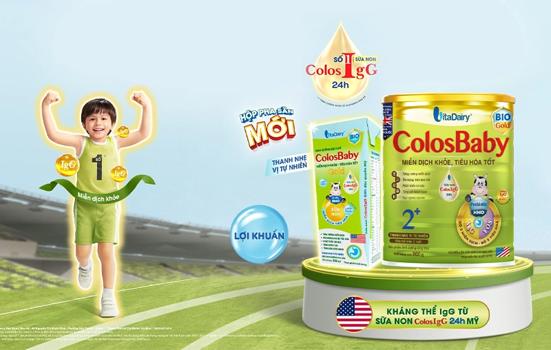 ColosBaby Bio Gold - Công thức dinh dưỡng đột phá giúp trẻ miễn dịch khỏe, tiêu hóa tốt