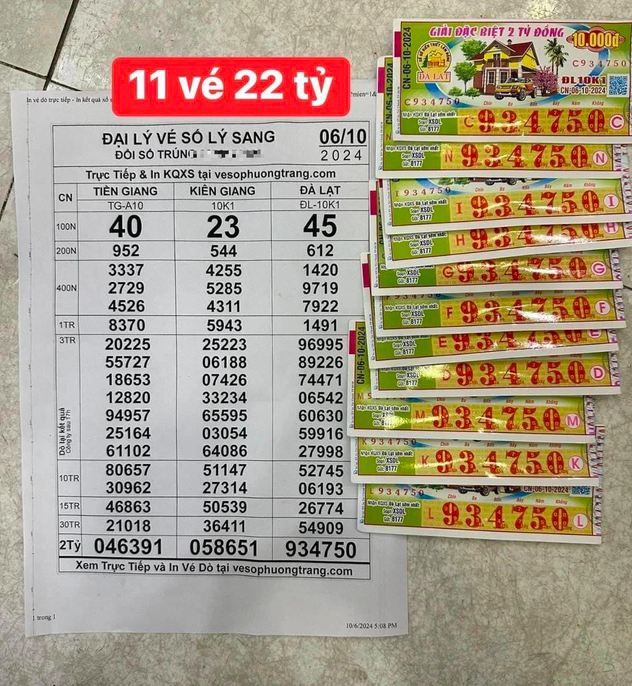 11 tờ vé số ế trúng giải độc đắc tổng giá trị 22 tỷ đồng của người bán vé số khuyết tật