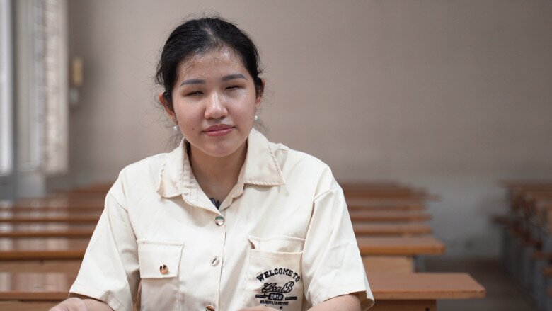 Hải Anh trên giảng đường đại học