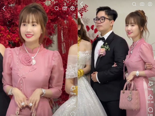 Nhan sắc của mẹ chồng trong đám cưới gây chú ý vì trẻ trung, xinh đẹp, đứng cạnh cô dâu nhiều người nhầm là bạn thân hay chị gái 