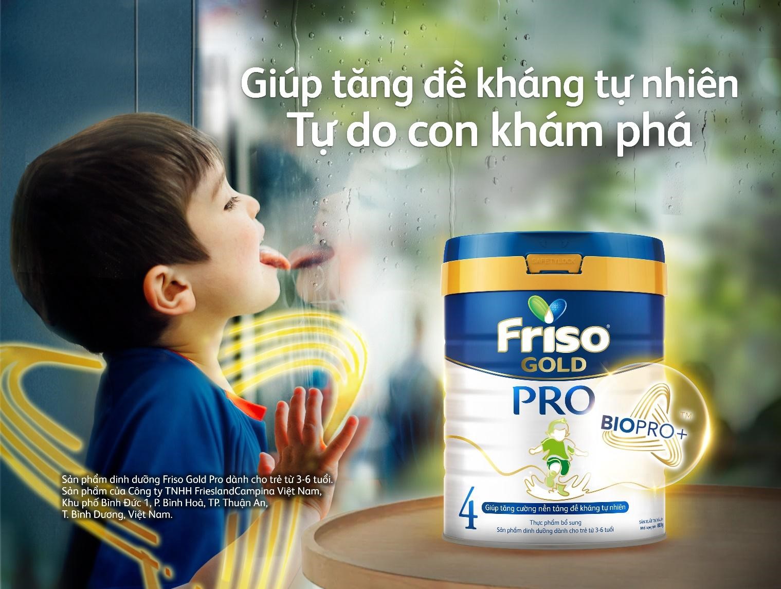 Friso Gold Pro giúp xây dựng và phát triển nền tảng đề kháng tự nhiên