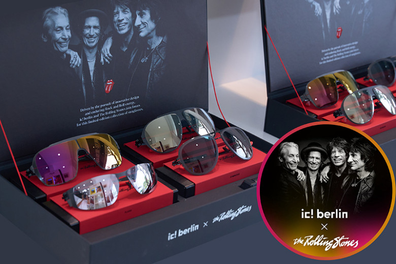 BST mắt kính phiên bản giới hạn của ic! berlin và ban nhạc rock huyền thoại The Rolling Stones