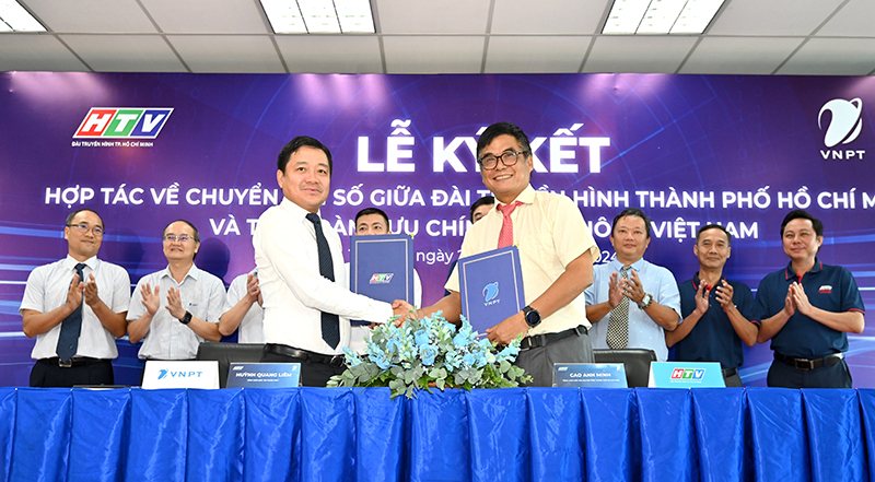 Tập đoàn VNPT và Đài truyền hình thành phố Hồ Chí Minh ký hợp tác chuyển đổi số - 1