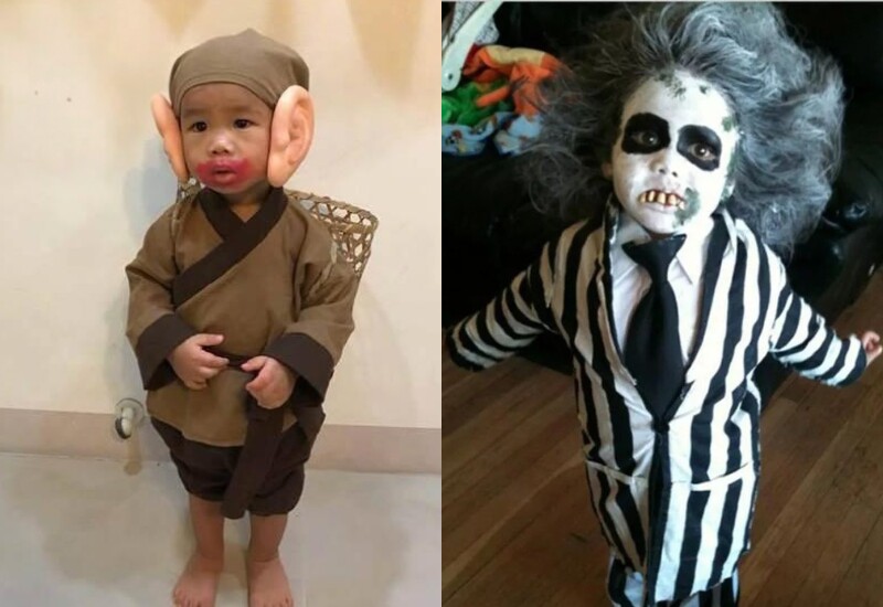 Cứ đến mùa lễ hội là trẻ em hay bố mẹ đều háo hức với những trò vui chơi, Halloween cũng là dịp để các phụ huynh và con trẻ được trổ tài sáng tạo với những màn hoá trang thú vị. 7749 màn hoá trang của các búp măng non sau đây sẽ khiến nhiều người "dở khóc dở cười".