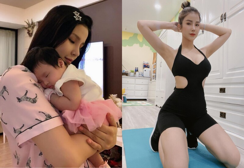 Diệp Lâm Anh là hot mom có tiếng trong Vbiz. Vì là người của công chúng nên cô nàng dù làm mẹ vẫn cực kỳ chú trọng chăm sóc ngoại hình của bản thân.