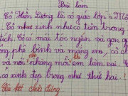 Yêu con - Viết văn tả cô giáo của em, bé lớp 1 chỉ viết 6 dòng nhưng khiến ai đọc cũng “nể”