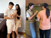 Yêu con - Giá vàng lên đỉnh lịch sử, bà xã cầu thủ ĐTQG Quang Hải vẫn mua vàng tặng bảo mẫu để con trai được cưng như trứng