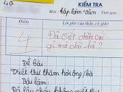 Yêu con - Bé trai viết văn hỏi thăm ông bà bị cô giáo chấm 4 điểm, đọc nội dung ai cũng cười nghiêng ngả