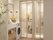 Nhà đẹp - Không phải vách kính, đây mới là thiết kế giữ phòng tắm luôn khô ráo cực tiện lợi được ưa chuộng hiện nay