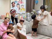 Yêu con - Đàm Thu Trang được 2 con tổ chức sinh nhật bất ngờ, Subeo vắng mặt nhưng vẫn có quà tặng