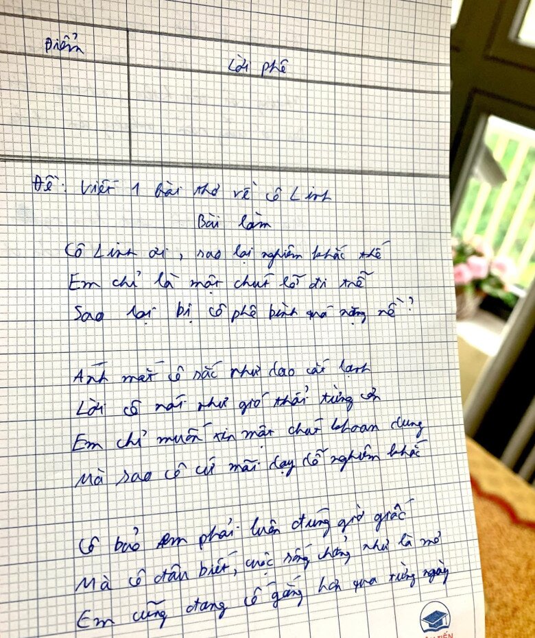 Viết bài thơ về cô giáo ngày 20/11, cậu học sinh Đà Nẵng khiến cộng đồng mạng cười ná thở khi đọc đến dòng cuối - 2