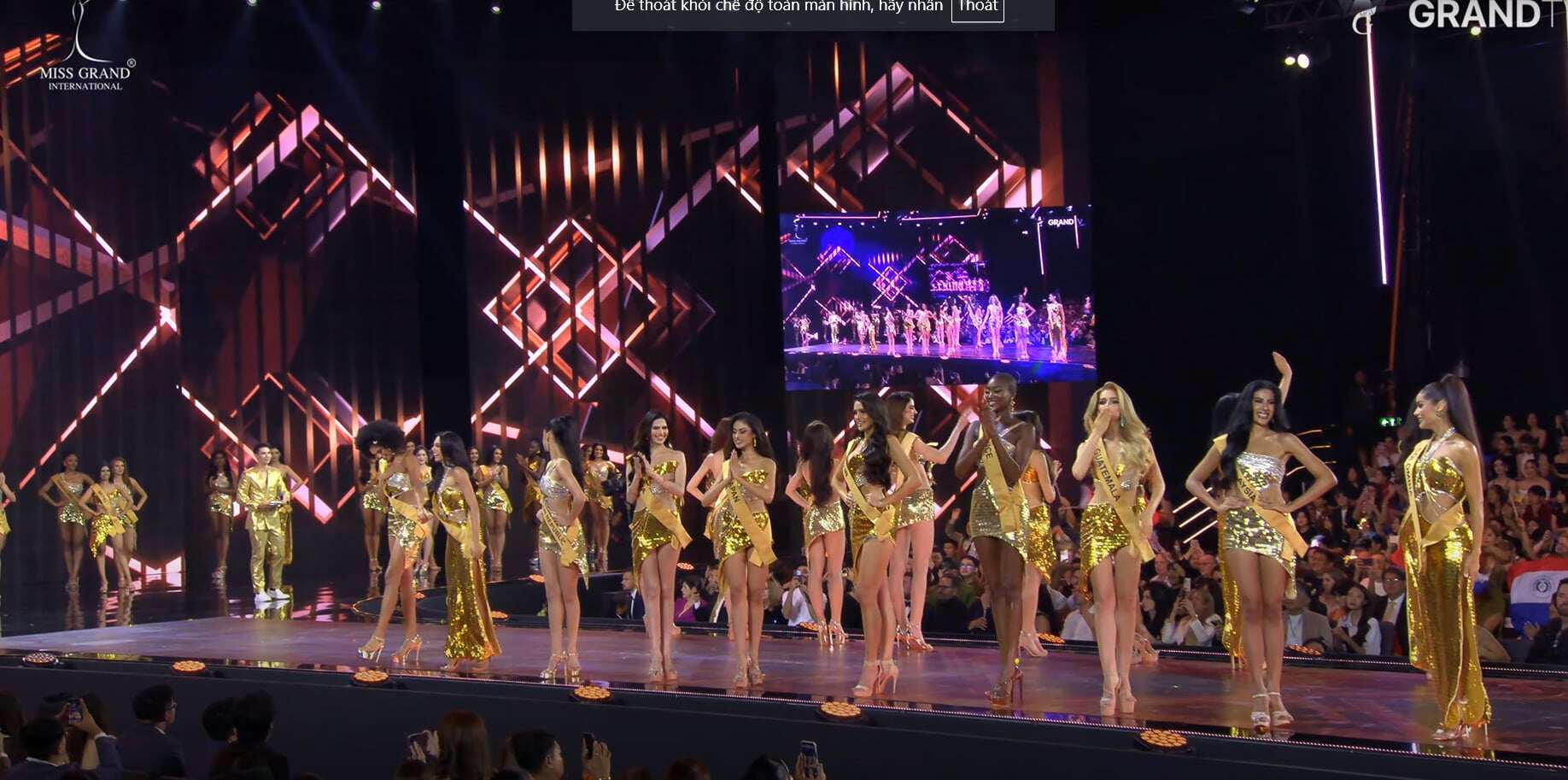 Trực tiếp Miss Grand International 2024: Top 10 thí sinh lộ diện, Quế Anh không thắng hạng mục Miss Popular Vote để vào top - 20