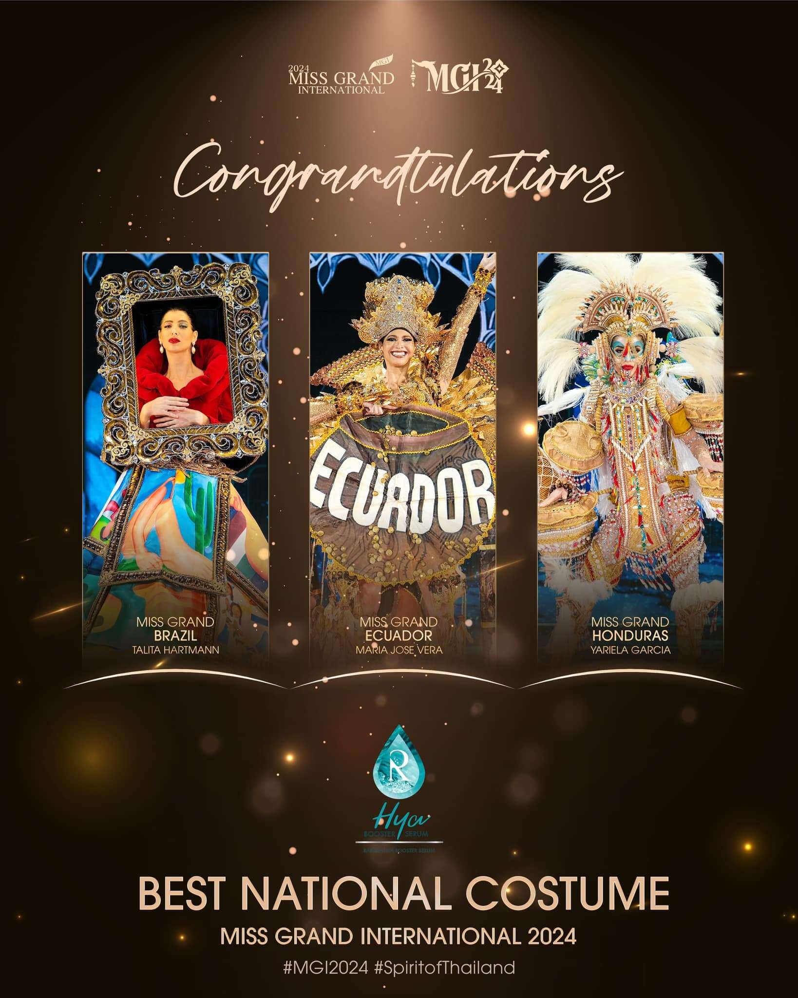 emBest International Costume thuộc về 3 người đẹp Miss Grand Ecudor, Miss Grand Brazil và Miss Grand Hoduras /em