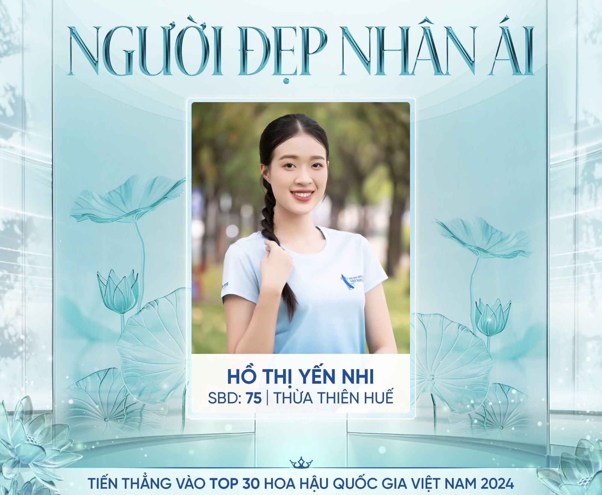 Người đẹp nhân ái gọi tên Hoàng Thị Yến Nhi - SBD 75 đến từ Yên Bái 