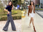 Thời trang - Hồng Diễm “lên đồ" ra phố với mẫu quần jeans dễ mặc hơn skinny jeans, phụ nữ 40+ nên học hỏi