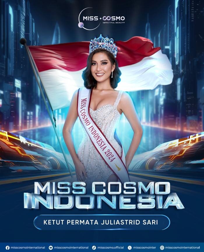 Mỹ nhân Indonesia chiến thắng cuộc thi Miss Cosmo 2024 lần đầu tiên được tổ chức.