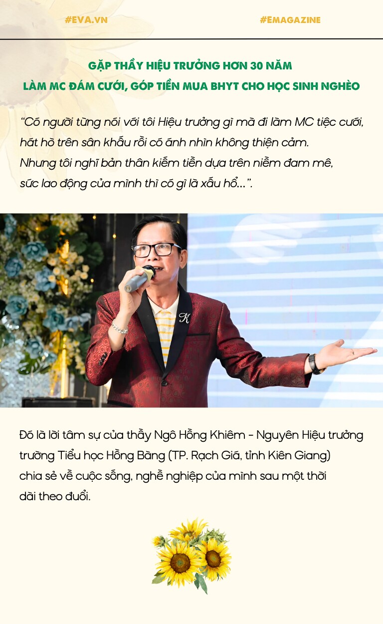 Gặp thầy Hiệu trưởng hơn 30 năm làm MC đám cưới, góp tiền mua bảo hiểm y tế cho học sinh nghèo - 4