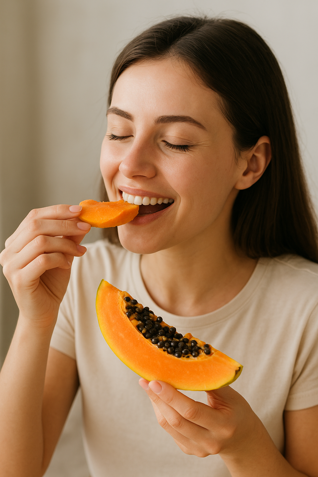 Ăn đu đủ vào buổi sáng giúp tăng cường miễn dịch và hỗ trợ kiểm soát cân nặng...