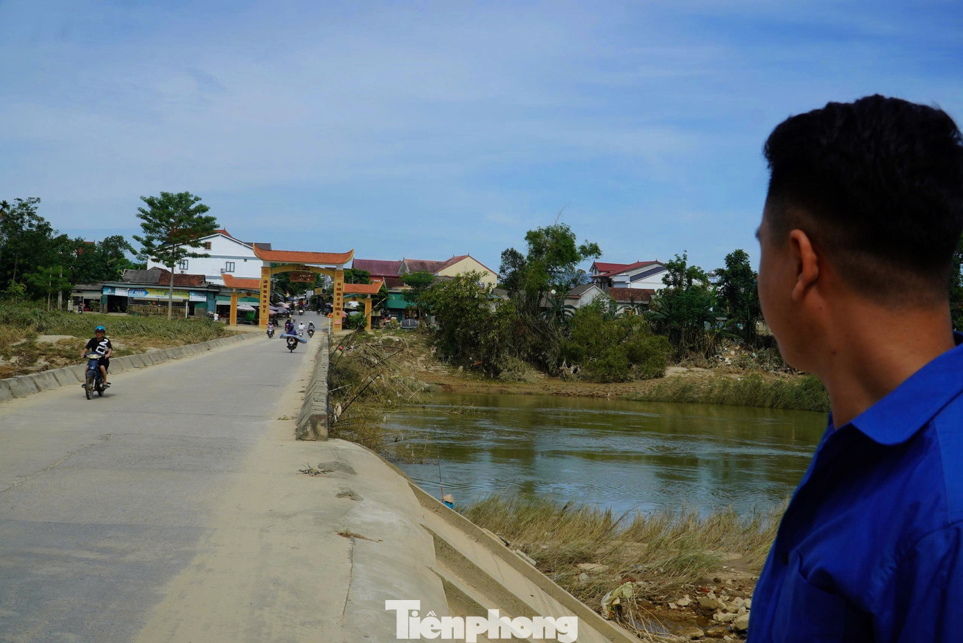 Cầu tràn Phố Giang bắc qua sông Ngàn Phố nơi xảy ra sự việc.