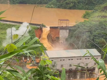 Vỡ đập thủy điện Bắc Khê 1 ở Lạng Sơn