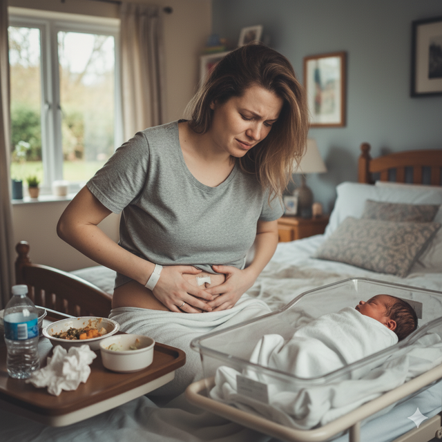 Đau bụng sau sinh không phải là điều bất thường nhưng cũng có thể là dấu hiệu của một vấn đề tiềm ẩn.