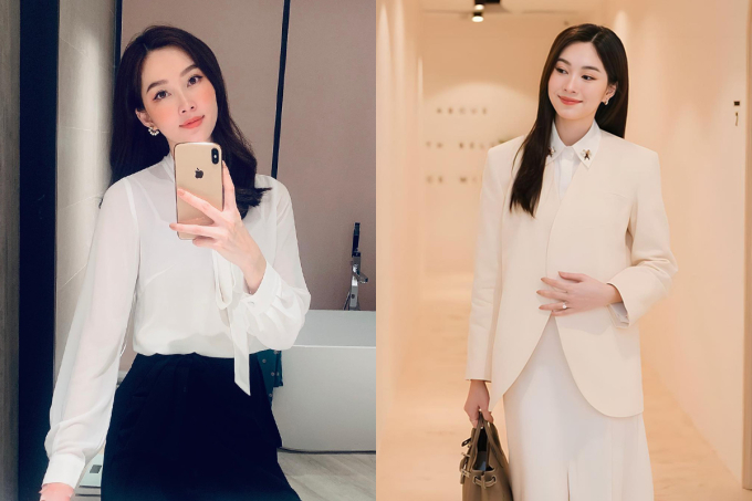 Phong cách công sở nhiều năm không lỗi mốt của Đặng Thu Thảo.