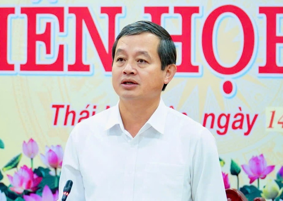 Ông Phạm Hoàng Sơn - Chủ tịch UBND tỉnh kết luận phiên họp.