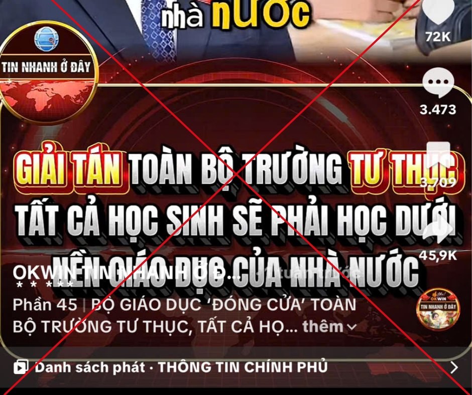 Thông tin amp;#34;đóng cửa, giải tán trường ngoài công lậpamp;#34; là sai sự thật - 2