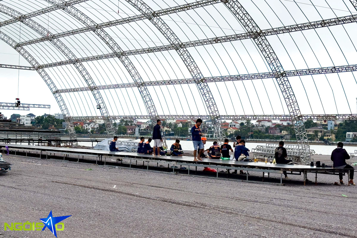 Không gian rạp cưới của Đỗ Thị Hà. Video: Tùng Đinh