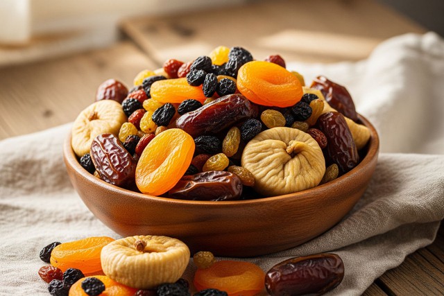 Trái cây sấy khô có hàm lượng đường và calo cao hơn trái cây tươi.