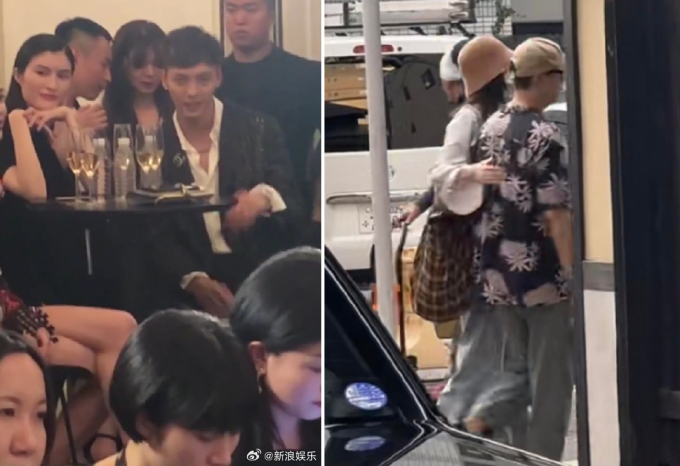 Hà Tuệ và Trần Vỹ Đình nhiều lần bị bắt gặp bên nhau. Ảnh: Weibo