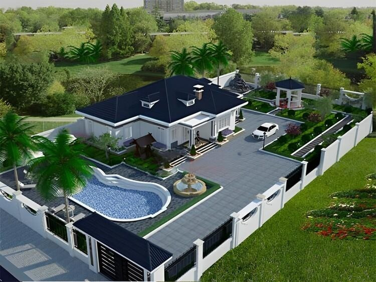 10 mẫu nhà vườn đẹp như khu nghỉ dưỡng - 7