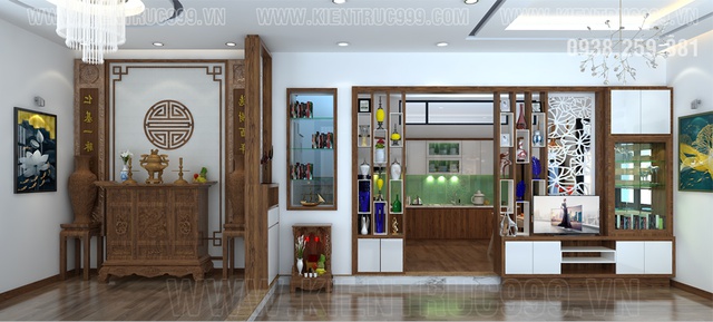 Khi sắp đặt bàn thờ gia tiên cần chú ý 6 hướng đó là trước, sau, trái, phải, trên, dưới so với bàn thờ.