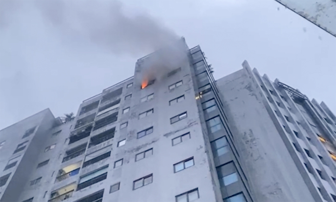 Vị trí xảy ra hỏa hoạn. Ảnh: Hùng Lê