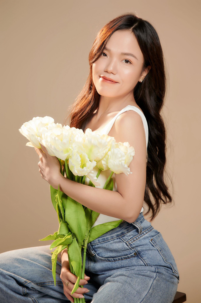 Chị Trang có cuộc sống vui vẻ và an yên ở tuổi 35