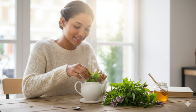 Trà húng quế có hương vị cay nồng, ấm áp và vô số lợi ích sức khỏe.