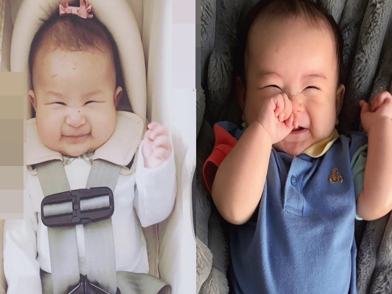 Yến Phương khoe ảnh Liam giống Phoebe ngày nhỏ. Ảnh: FB Yến Phương.