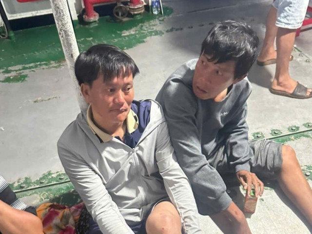 Cả 3 người trên thuyền thúng ở Lý Sơn mất tích trong bão số 13 đều được cứu sống