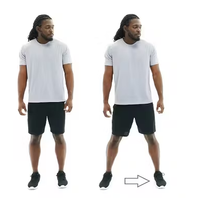 Đi bộ sang hai bên.