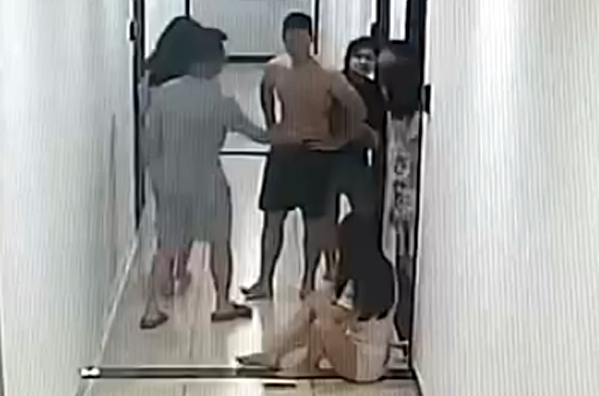 Khu vực xảy ra vụ việc. Ảnh: Cắt từ clip.