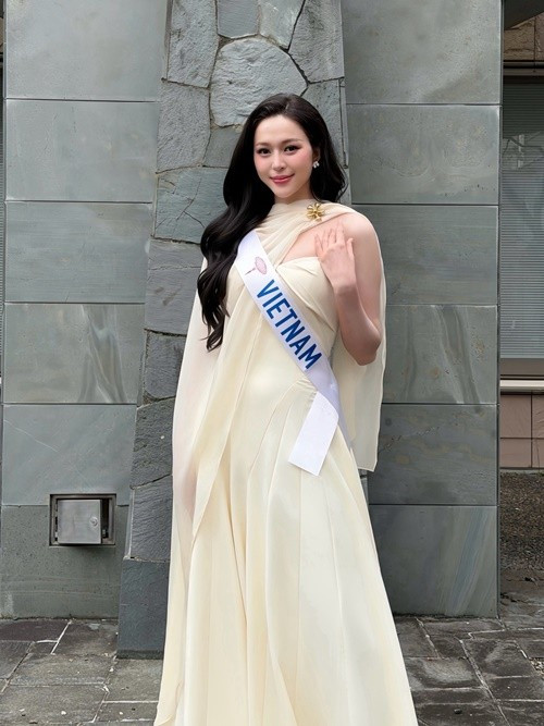 Kiều Duy đẹp ngọt ngào ở Miss International 2025 - 1