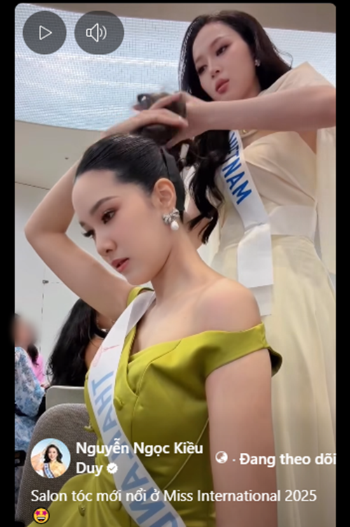 Kiều Duy đẹp ngọt ngào ở Miss International 2025 - 4