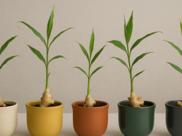 Thời điểm tốt nhất trồng chậu gừng phong thủy xanh tươi để trưng Tết và đón tài lộc năm mới 2026