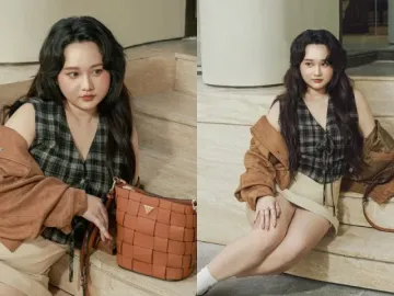 Trúc Anh "Mắt Biếc" với phong cách retro hiện đại trên phố